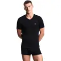Emporio Armani Stretch Cotton Jersey Kort Ermet V-hals T-skjorte