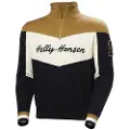 Helly Hansen for man. 66025 Apres Knitted jumper black, mustard (S), Casual, Wool