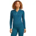 Icebreaker Merino 260 Tech Vertex Snow Grid Aop Langarmet Baselag