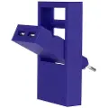 Usbepower ROCK dobbel USB-lader - 2 i 1 lommelader for optimal mobilitet - Blå