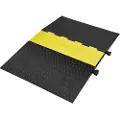 Vevor Gummikabelbeskyttelsesrampe 114,5 x 80 x 5 cm, 5-kanals 10 t kapasitet Kraftig kabeldeksel Rampeslange, kabelrampe, innkjørsel, trafikkfartsdump med vippedeksel for innendørs og utendørs bruk
