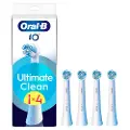 Oral-B iO Ultimate Clean Brush tips Hvid, 4 stk. Ekstra tandbørstehoveder
