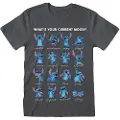 Heroes Inc Lilo & Stitch Stitch Emotions Charcoal Kortarmet T-skjorte
