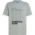 Karl Lagerfeld Reg Barcode Kortarmet T-skjorte