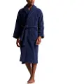 Ralph Lauren for man. 714965518002 Cotton terry dressing gown with navy logo (S-M), Homewear
