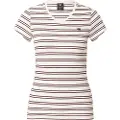G-Star Stripe Eyben Slim 2.0 Kort Ermet V-hals T-skjorte