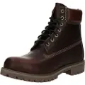 Timberland for man. TB0A2P6WEIU1 6-Inch Premium Waterproof Leather Booties Brown (43.5 W), Flat, Laces, Casual