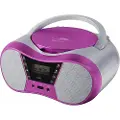Elta radiospiller Eltra Lila2 CD/USB/BT radiospiller rosa