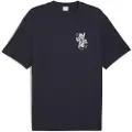 Puma Graphic Card Play Relaxed Tee Men, Clothing, New Navy, L