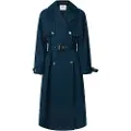 Pepe Jeans for woman. PL4024349 Sofia navy trench coat (S), Casual, Polyester