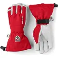 Hestra Army Leather Heli Skihansker, Red
