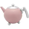 Bredemeijer Bella Ronde, Enkel tekanne, 1200 ml, Rosa, Rustfritt stål, Duet, 161 mm