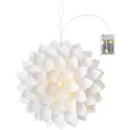 Markslöjd MarkslöjdVegg-/borddekorasjon Dahlia 35 cm batteridrevetHvitJulepyntFra Homeroom