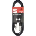 Stagg 3m XLR to XLR Microphone Cable - Black