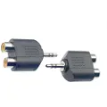 Stagg 2 x Double Female RCA/Male Stereo Mini Phone Adaptor