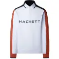 Hackett London for man. HM5500008 Polo Multi white (S), Casual, Sport, Cotton, Long sleeve