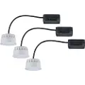 Paulmann Choose Coin, Innsunket spotlight, 3 ampuller, LED, 6 W, 2700 K, Satin Stål