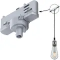 Paulmann 91385, Adapter til overhengende belysning, Tak/Vegg, Sølv, Metall, Plast, 1150 W, 96 mm