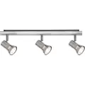 Paulmann 667.00, Spotlight på skinne, GU10, 3 ampuller, 230 V, Nickel