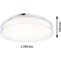 Paulmann Lampe sufitowa Paulmann Taklampe LUENA LED 16,5W 860lm okragła 350mm 3000K IP44 230V szkło krom / metall