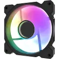 Darkflash Tech DR08 5-in-1 Cooling Fan (Black) - Kabinettvifte - 120mm - Svart med RGB LED-lys - 30 dBA