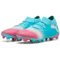 Puma FUTURE 8 MATCH RE-CHARGE FG/AG Football Boots Unisex, Shoes, Hero Blue/White/Sunset Pink, 40.5