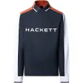 Hackett London for man. HM5500008 Multi navy polo shirt (XXL), Casual, Sport, Cotton, Long sleeve