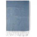 Liu Jo for woman. 2F5023-T0300 Grey logo scarf (OSFA), Casual, Polyester