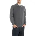 Replay for man. UK4867.000.G21280G Jumper with short grey zip (XL), Casual, Cotton