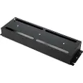 Noname 19 panel with DIN rail for installation of modular apparatus in the cabinet black