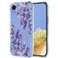 Mtp Products iPhone 16e TPU-deksel med blomstermønster - Blåregn
