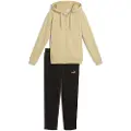 Puma Metallic Hooded Sweat Suit Women, Clothing, Pebble Path, L