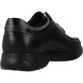 Fluchos for man. 9142_SALV_NEGF Leather shoes Crono 9142 Salvate black (42), Laces, Casual, Classic