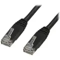 X-SHIELD - Koblingskabel - RJ-45 (hann) til RJ-45 (hann) - 3 m - UTP - CAT 6 - halogenfri, formstøpt - svart