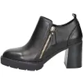 Carmela for woman. 16186101-NEGRO Leather ankle boots 161861 black (41), 5 to 8 cm, Zip, Casual