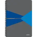 Leitz Office Notebook A4 squared wirebound with cardboard cover blue