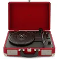 AVCOM Turntable i koffert med Bluetooth rød