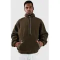Rhythm Sherpa Half-Zip Fleecegenser grønn