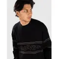 ICHPIG Razor Knitted Crew Strikket genser svart
