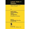 SPRINGER-VERLAG NEW YORK INC. Mathematical Learning Models — Theory and Algorithms
