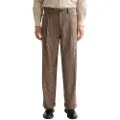Scotch & Soda Checkered Blend Pleated Baggy Fit Chinobukser