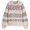 Scotch & Soda Multi-color Rainbow Yarn Striped Genser