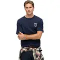 Superdry for man. M1012283A Athletic Club navy T-shirt (L), Casual, Cotton, Short sleeve