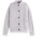 Scotch & Soda Patchwork Melange Alpaca Blend Cardigan