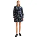 Scotch & Soda Scallop Trim Langarmet Kort Kjole