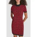 DKNY Logo Jacquard Ballet Kjole