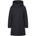Ecoalf for woman. MCWGAJKGLAMO0255W25-319 Navy Glamour Coat (S), Casual, Recycled Polister, Sustainable