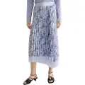 Scotch & Soda Asymmetrical Pleated Wrap Midiskjørt