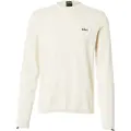 Hugo Boss for man. 50541940 Pullover with contrasting off-white details (M), Casual, Cotton