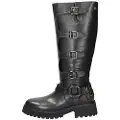 Carmela for woman. 16192901-NEGRO Leather boots 161929 Black (41), Flat, Zip, Casual
